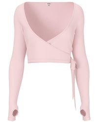 Garage - Smooth Long Sleeve Wrap Top - Lyst