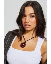 Garage - Glass Oval Cord Necklace - Lyst