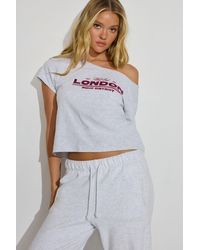 Garage - Off Shoulder T Shirt - Lyst
