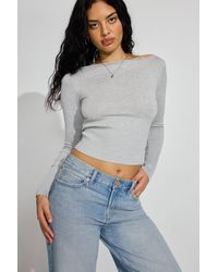 Garage - Fitted Boatneck Sweater - Lyst