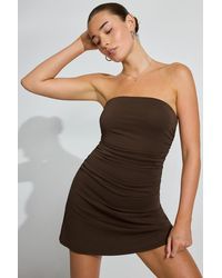 Garage - Ruched Tube Mini Dress - Lyst