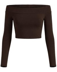 Garage - Sleek Off Shoulder Long Sleeve Top - Lyst