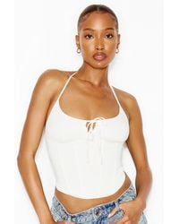 Garage - Halter Cami Bustier Top - Lyst