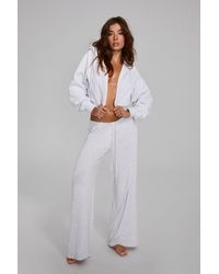 Garage - Sheer Ribbed Slouchy Pants - Lyst