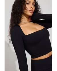 Garage - Square Neck Long Sleeve Top - Lyst