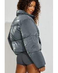 Garage - Shiny Puffer Jacket - Lyst