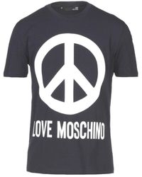 black M T-shirt MOSCHINO 2 Men Clothing Moschino Men T-shirts & Polos Moschino Men T-shirts Moschino Men T-shirts Moschino Men 