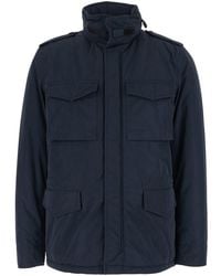 Aspesi - Jacket With Front Zip Closure And Side Pockets - Lyst