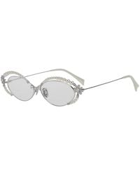 YVMIN - Daisy Pearl Glasses With Metal Frame And Pearlescent Details, Me - Lyst