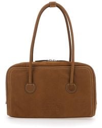 Marge Sherwood - 'Soft Boston' Small Shoulder Bag'With Logo Letteri - Lyst