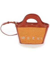 Marni - 'Tropicalia Micro' Handbag With Logo Lettering Detail - Lyst