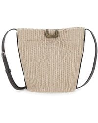 Brunello Cucinelli - Shoulder Bag With Plate On The Front - Lyst
