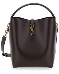 Saint Laurent - 'Le 37' Handbag With Ysl Logo Plate And Shoulder S - Lyst
