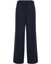 The Row - Wool Straight-Leg Trousers - Lyst