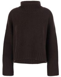 Soft Goat - Sweater Girlfrinded Turtleneck With High Collar And Long Sle - Lyst