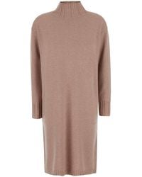 Fabiana Filippi - Dress With Collar And Long Sleeves - Lyst