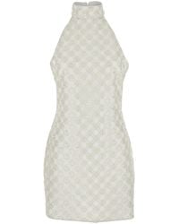 ROTATE BIRGER CHRISTENSEN - Abito Smanicato Con Scollo All'Americana E Decorazione Con Pail - Lyst