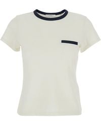 FRAME - T-Shirt Crew Neck Cotton - Lyst