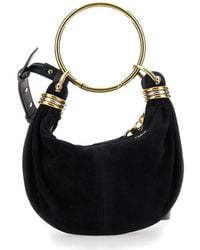 Chloé - Borsa A Mano 'Bracelet Piccola' Con Manico Ad Anello E Logo Lett - Lyst