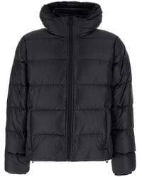 Aspesi - Puffer Jacket With Front Zip Closure And Hood - Lyst