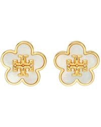 Tory Burch - Forget Me Not Earrings With Mother Of Pearl And-Colored Metal - Lyst