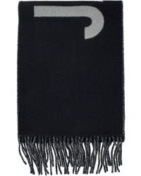 Jacquemus - Sciarpa 'L'Echarpe Con Maxi Logo Lettering E Orlo - Lyst