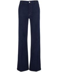 FRAME - 'The Straight' Jeans With High Waist And Five-Pocket Design - Lyst