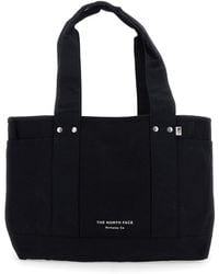 The North Face - Tote Bag With Two Flat Pockets And Logo Lettering - Lyst