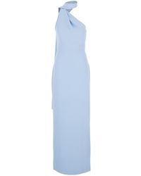 Solace London - 'Demi' Light Long Dress With One-Shoulder Design And Back Slit - Lyst