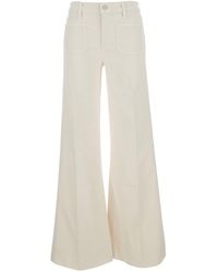 Mother - 'The Patch Pocket Twister Fray' Jeans With Four Patch Poc - Lyst