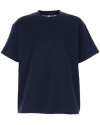 Bottega Veneta - T-Shirt A Doppio Strato Con Ricamo Logo - Lyst