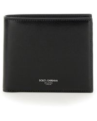 Dolce & Gabbana - Portafoglio in pelle nera - Lyst