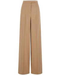 Max Mara - 'Filato' Pants With Hidden Closure And Front Pleats In - Lyst