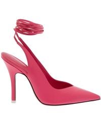 The Attico - Pointed Toe Pumps With Strap Detail - Lyst