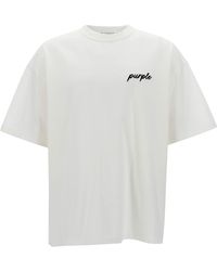Purple Brand - Brand Oversized T-Shirt With Logo Lettering Print - Lyst