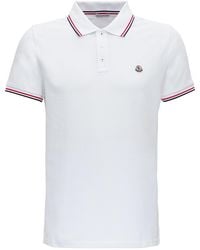 Moncler - Piquet Polo Shirt With Logo Man - Lyst