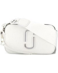 Marc Jacobs Borsa a tracolla snapshot in pelle bianca - Bianco