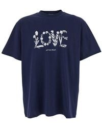 AFTER PRAY - Crewneck T-Shirt With Maxi Print On The Front - Lyst