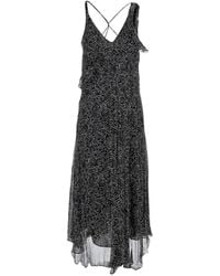 Isabel Marant - Long Dress Luxie-Gb With V-Neck And Sleeves - Lyst