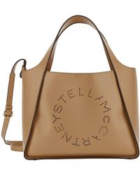 Stella McCartney - Tote Bag With Perforated Logo Lettering Detail - Lyst