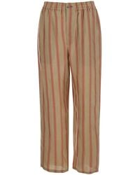 Saint Laurent - 'Strips' Pants With Elastic Waist And Side Pockets For - Lyst