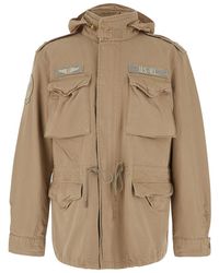 Polo Ralph Lauren - Cotton Jacket With Removable Hood - Lyst