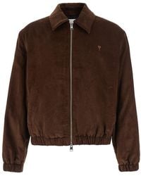 Ami Paris - Jacket Imbottita Con Zip - Lyst