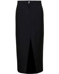 Givenchy - Long Skirt With Front Split - Lyst