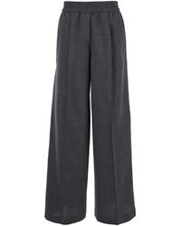 Brunello Cucinelli - Pants With Elastic Waistband - Lyst