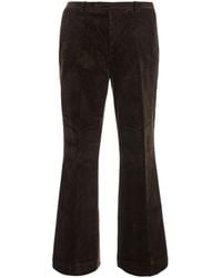 Tonywack - Flared Corduroy Pants With Cotton - Lyst