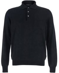 Tagliatore - Polo Con Colletto Classico E Rifiniture A Coste - Lyst