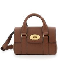 Mulberry - 'Bayswater Mini' Handbag With Turnlock Closure - Lyst