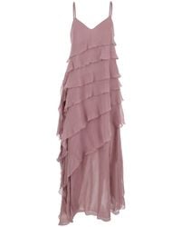 Antonelli - Long Dress 'Marilyn Silk Chiffon Dress' Silk - Lyst
