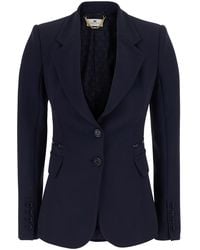 Elisabetta Franchi - Blazer Crepe Blazers - Lyst